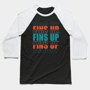 Miami Dolphins, FINS UP Baseball T-Shirt